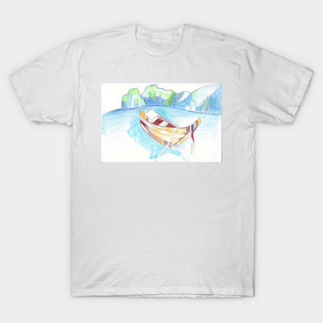 lonely boat T-Shirt by OpaqueMoon